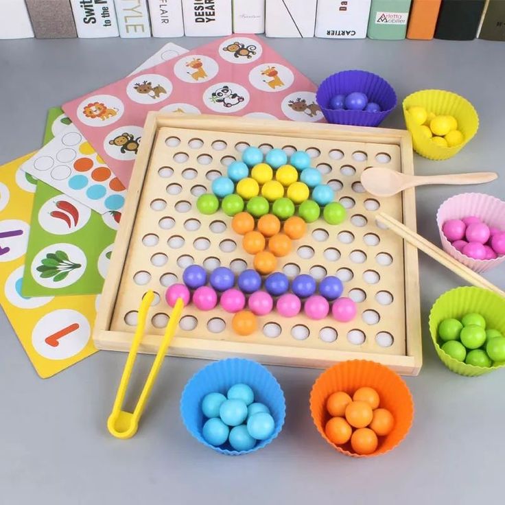 Bead memory game 2 in 1
