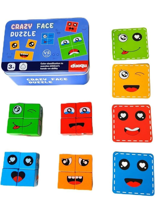 Crazy face puzzle