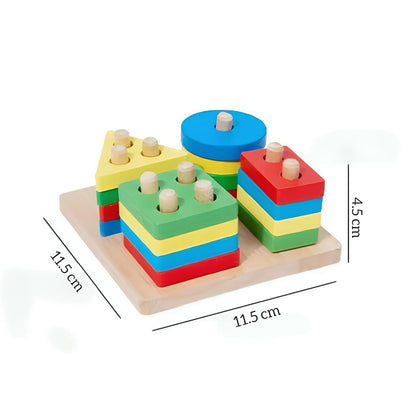 Four shape shorting puzzle