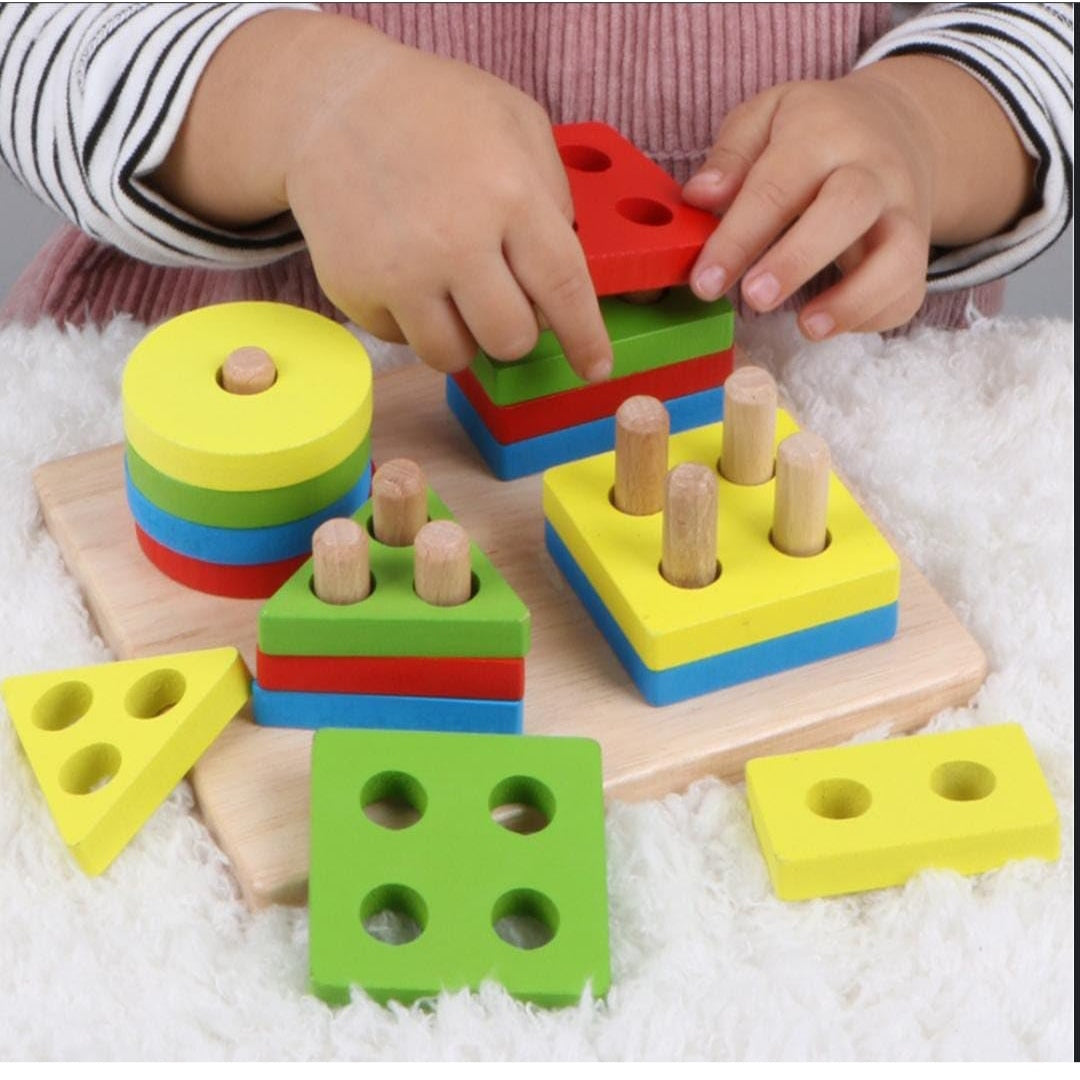 Four shape shorting puzzle