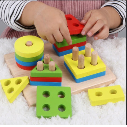 Four shape shorting puzzle