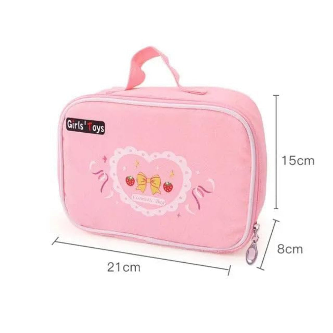 Wooden mini makeup set